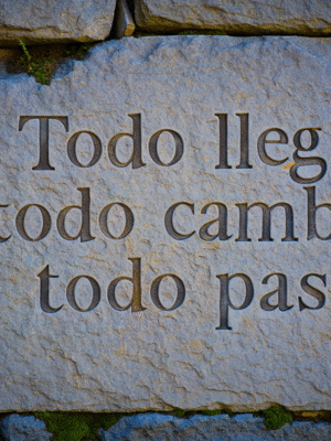 “Todo llega, todo cambia, todo pasa”.