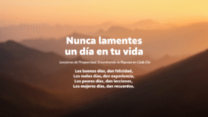 Lee más sobre el artículo 🌞 Curso: “Nunca lamentes un día en tu vida”